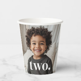 Vasos De Papel Foto de cumpleaños 2