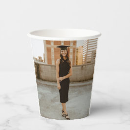 Vasos De Papel Foto de Graduación Escuela Secundaria Universidad 