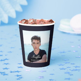 Vasos De Papel Foto de Guy Grad Modern Graduation Personalizado