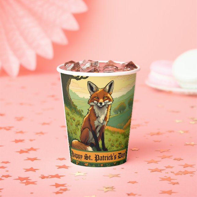 Vasos De Papel Fox en los Shamrock (in situ)