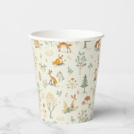 Vasos De Papel "Foxy Forest Paper Cup"