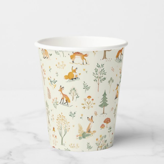 Vasos De Papel "Foxy Forest Paper Cup" (Anverso)