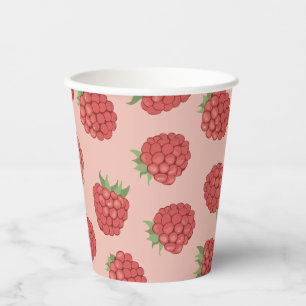 Vasos De Papel frambuesa dulce rosa