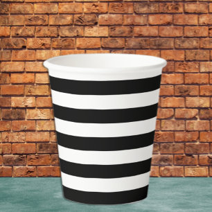 Vasos De Papel Franja negra