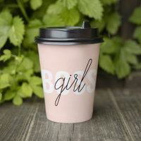 Frase del jefe del Chica rosado Pastel moderno
