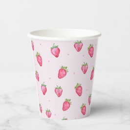 Vasos De Papel Fresa Berry Sweet Baby Shower