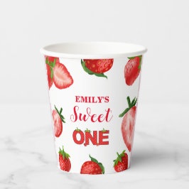 Vasos De Papel Fresa Berry Sweet Birthday | Berry First