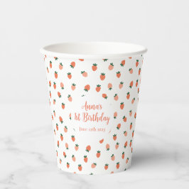 Vasos De Papel Fresa Cuta