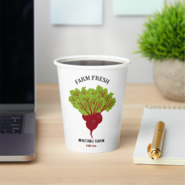 Vasos De Papel Fresh Beet Collection