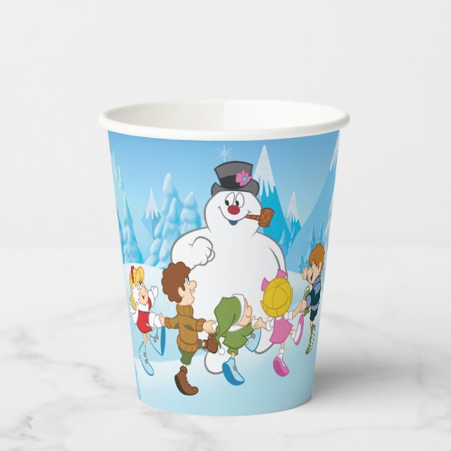 Vasos De Papel Frosty el invierno de Snowman™ (Izquierda)