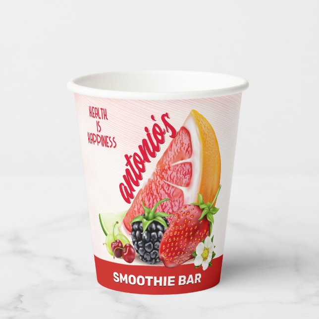 Vasos De Papel Fruit Cocktail Fiesta (Anverso)