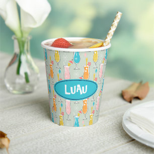 Vasos De Papel Fruity Tiki Beverages