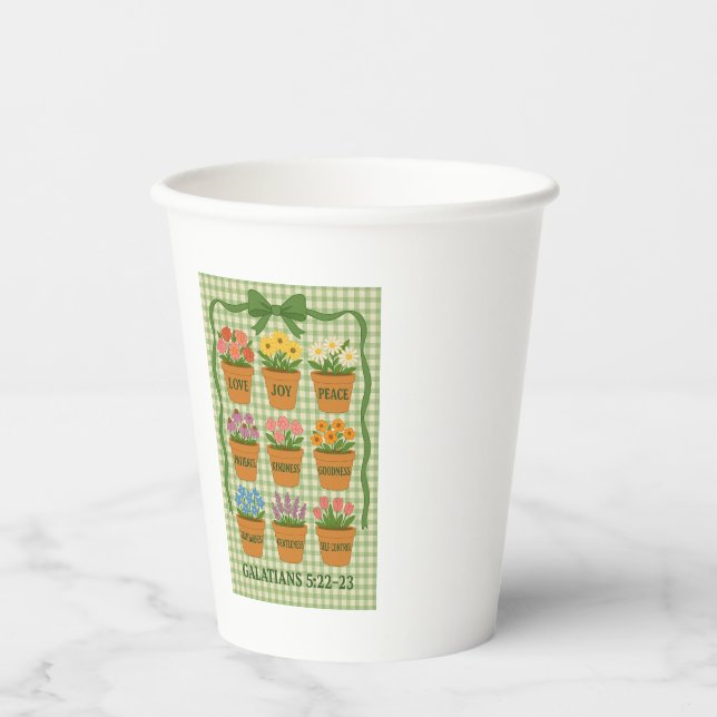 Vasos De Papel Fruta del espíritu (Anverso)
