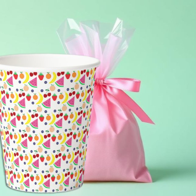 Vasos De Papel Fruta Dos-tti Frutti Segundo Cumpleaños (Subido por el creador)