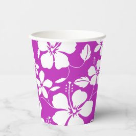 VASOS DE PAPEL FRUTA HAWAIANA HULA (HIBISCO)