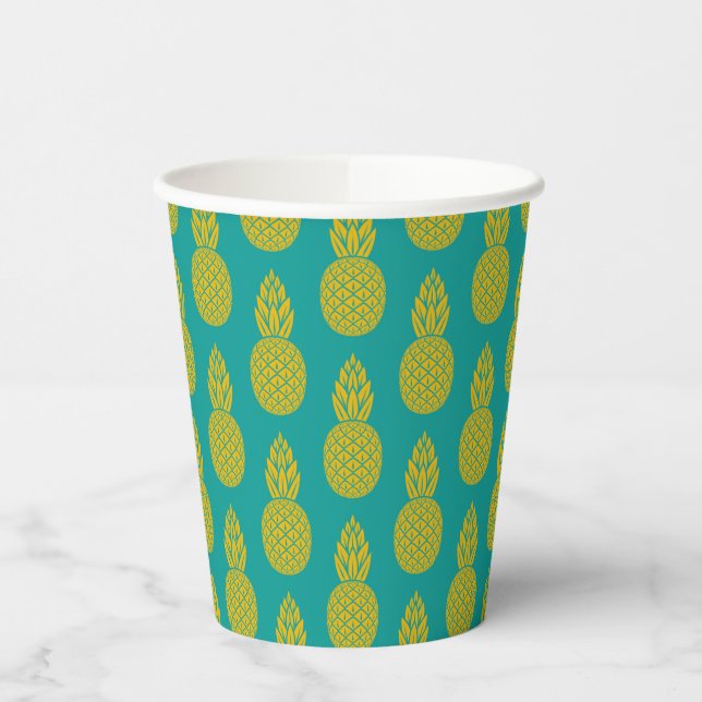 Vasos De Papel Fruta tropical de la piña (Izquierda)