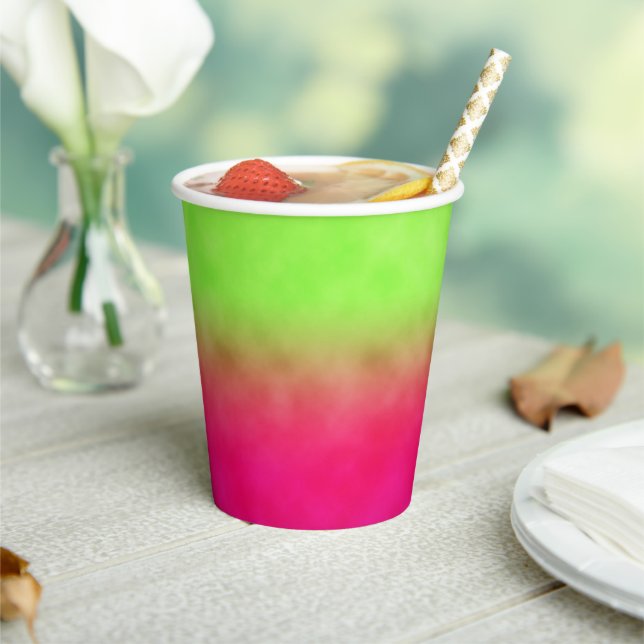 Vasos De Papel Frutal Neon (in situ)