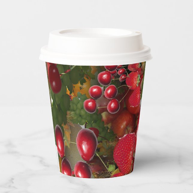 Vasos De Papel Frutas (Anverso)