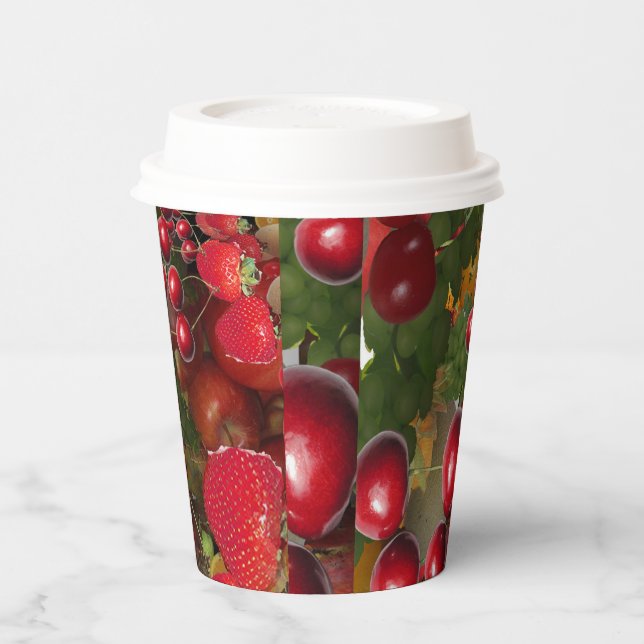 Vasos De Papel Frutas (Izquierda)