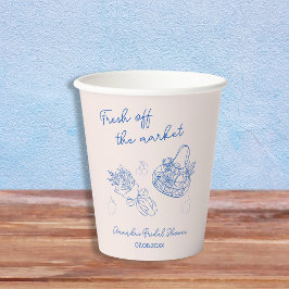 Vasos De Papel Fuera del mercado Garabatos Dibujados a Mano para 