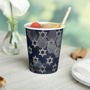 Vasos De Papel Fuerte vibra de Hanukkah de SlipperyJoe estrella d