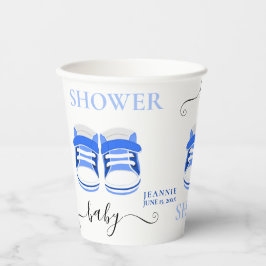 Vasos De Papel Fun Blue Baby Shoes BABY SHOWER