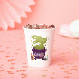 Vasos De Papel Fun Halloween Witch Baby Shower