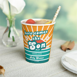 Vasos De Papel Fun Retro Sunshine Baby Shower