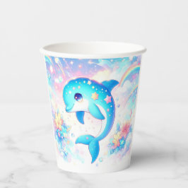 Vasos De Papel Fun Under Sea Dolphin Baby Shower