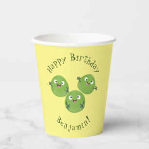 Vasos De Papel Funny Brussels brota personalizado de verduras