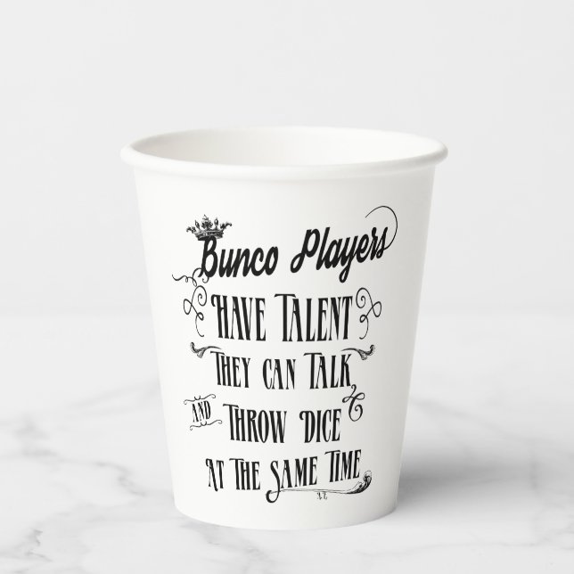 Vasos De Papel Funny Bunco Player (Anverso)