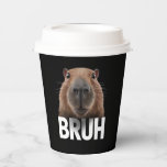 Vasos De Papel Funny Capybara Bruh<br><div class="desc">Funny Capybara Bruh</div>