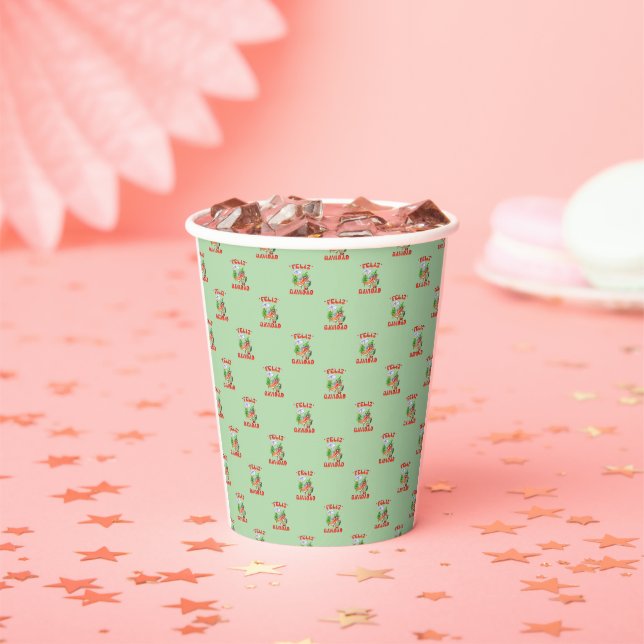 Vasos De Papel Funny Feliz Navidad Navidad Chili (in situ)