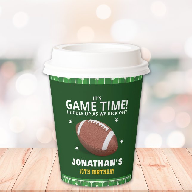 Vasos De Papel Funny Football Field Birthday boy (Subido por el creador)