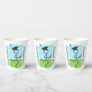 Vasos De Papel Funny Graduation Runner © Cups de papel