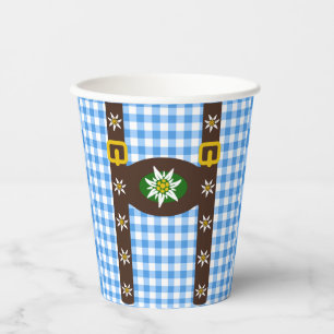 Vasos De Papel Funny Octoberfest Lederhosen Suspendedores