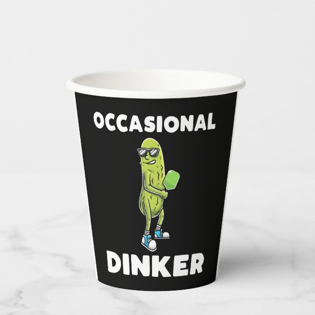 Vasos De Papel Funny Pickle Lovers Dill Pickleball Player (Anverso)