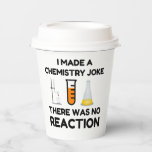 Vasos De Papel Funny Science lover chemistry chiste<br><div class="desc">Chiste de química científica divertida</div>