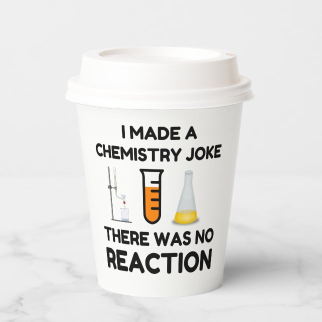 Vasos De Papel Funny Science lover chemistry chiste (Anverso)