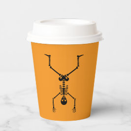 Vasos De Papel Funny skull doing handstand