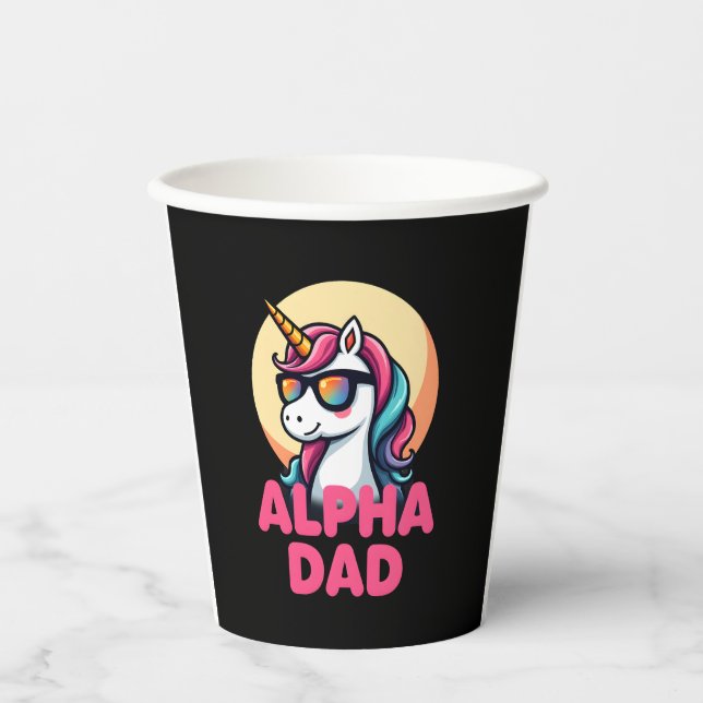 Vasos De Papel Funny Unicorn Dad Laufey Men Father's Day Christma (Anverso)