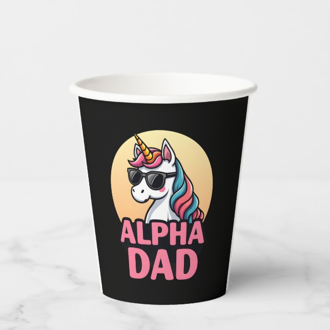Vasos De Papel Funny Unicorn Dad Laufey Men Father's Day Christma (Anverso)