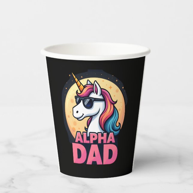 Vasos De Papel Funny Unicorn Dad Laufey Men Father's Day Christma (Anverso)