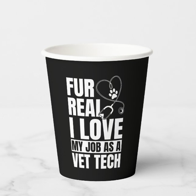Vasos De Papel Funny Vet Tech Pun (Anverso)
