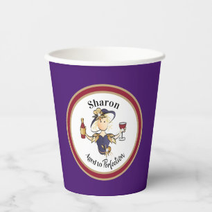 Vasos De Papel Funny y elegante Embajada personalizada por su cum