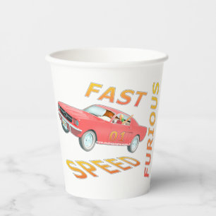 Vasos De Papel Furioso rápido y rápido 01
