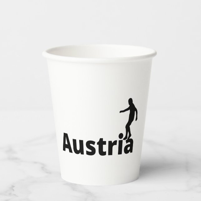 Vasos De Papel fútbol austriaco (Anverso)