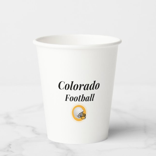 Vasos De Papel Fútbol Colorado (Anverso)