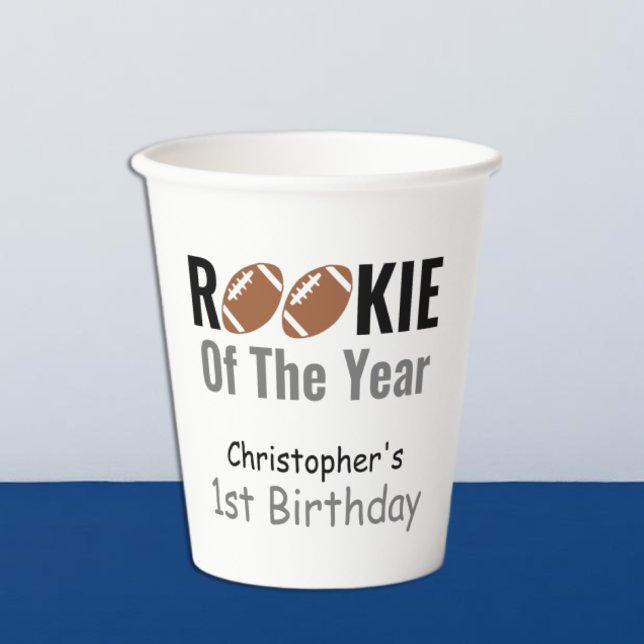 Vasos De Papel Fútbol novato cumpleaños 1 (Subido por el creador)
