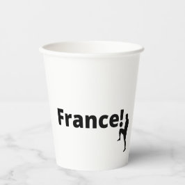 Vasos De Papel Futbolista francés usa el punto como pelota